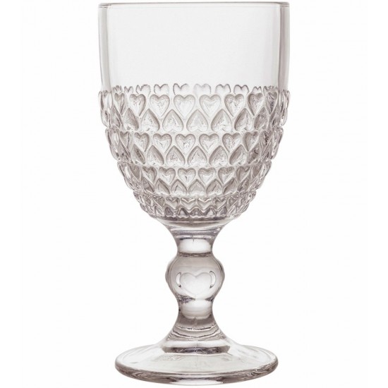 Taça 330ml Avulsa de Cristal Ecológico Coração